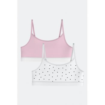 Set de bustiere cu imprimeu - 2 piese