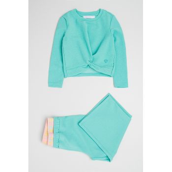 Set de pantaloni si bluza din amestec de bumbac - 2 Piese