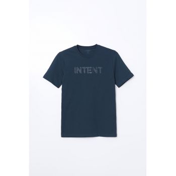 Tricou de bumbac cu imprimeu text