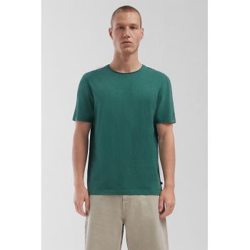 Tricou de bumbac cu maneci cazute