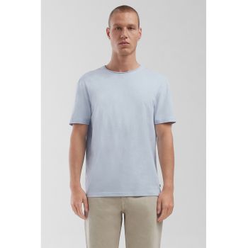 Tricou de bumbac cu maneci cazute