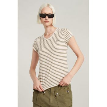 Tricou de bumbac organic cu decolteu in V Eyben