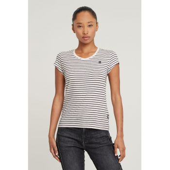Tricou de bumbac organic cu decolteu in V Eyben
