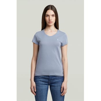 Tricou de bumbac organic cu decolteu in V Eyben