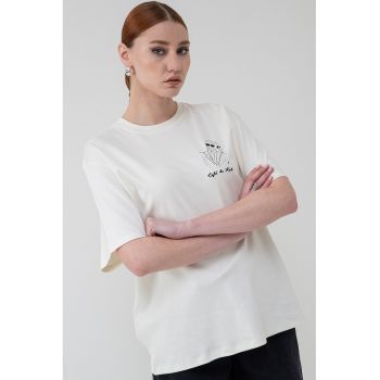 Tricou de bumbac organic cu imprimeu grafic