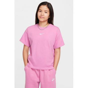 Tricou din bumbac cu detaliu logo