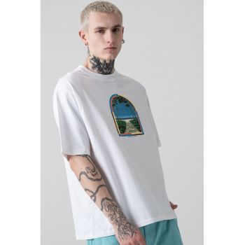 Tricou din bumbac cu imprimeu