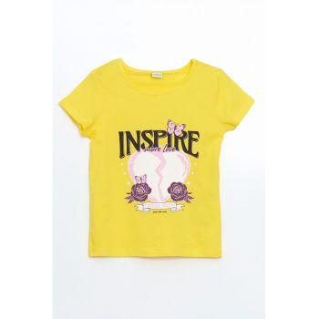 Tricou din bumbac cu imprimeu grafic
