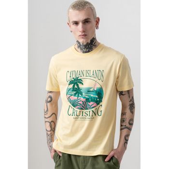 Tricou din bumbac cu imprimeu grafic