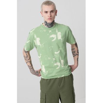 Tricou lejer cu imprimeu