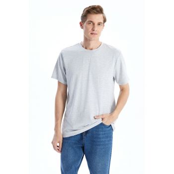 Tricou lejer cu model uni