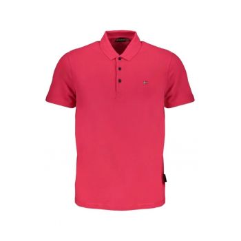 Tricou polo barbati - cu mini logo brodat - Regular fit -  Rosu
