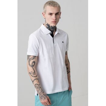 Tricou polo cambrat cu logo