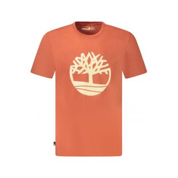 Tricou SS Tree barbati - cu imprimeu central - Regular fit - Maro deschis