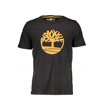 Tricou SS Tree barbati - cu imprimeu central - Regular fit - Negru