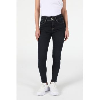 Blugi super slim fit cu talie inalta Diana