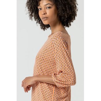 Bluza cu model si maneci trei sferturi