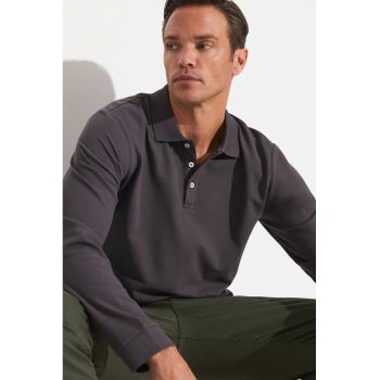 Bluza polo de bumbac