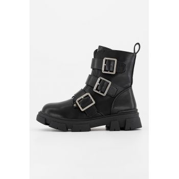Ghete biker de piele ecologica