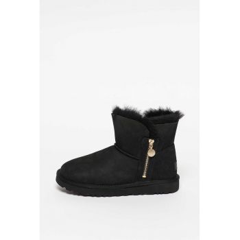 Ghete din piele intoarsa - fara inchidere Bailey Zip