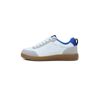 Pantofi sport cu insertii din material textil