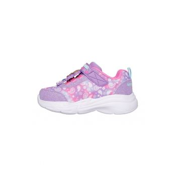 Pantofi sport demi-wedge cu aspect stralucitor Snuggle