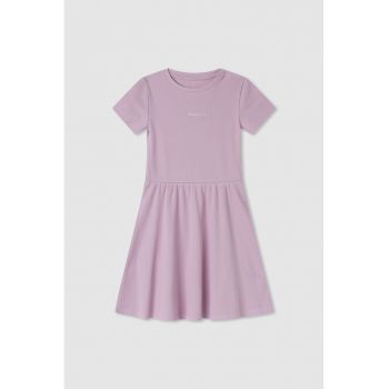 Rochie evazata cu logo discret