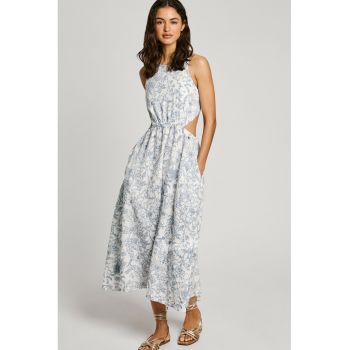 Rochie midi cu decupaj