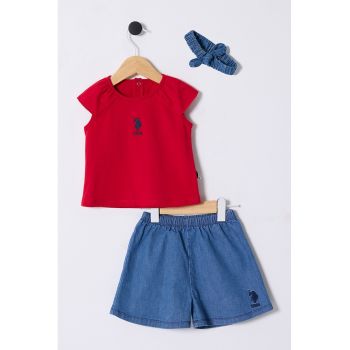 Set de tricou - pantaloni scurti si bentita