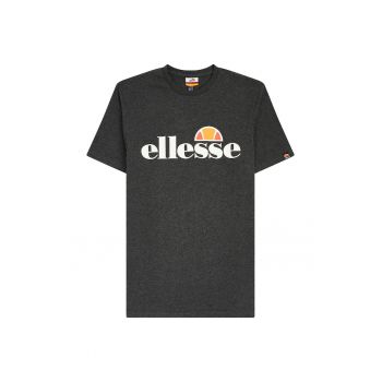 Tricou cu decolteu la baza gatului si imprimeu logo Prado