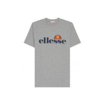 Tricou cu decolteu la baza gatului si imprimeu logo Prado
