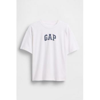 Tricou din bumbac cu broderie logo