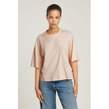 Tricou din bumbac organic cu decolteu la baza gatului