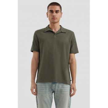 Tricou polo uni de bumbac