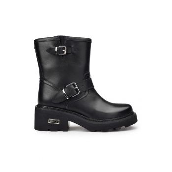 Ghete biker de piele Grace 3925