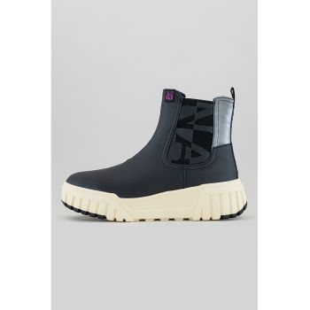 Ghete Chelsea wedge de piele Olivya