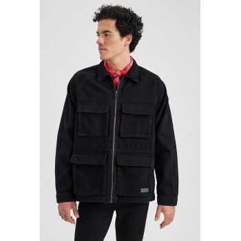 Jacheta de denim supradimensionata de firma originala
