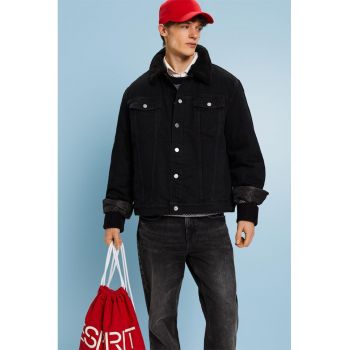 Jacheta regular fit de denim de firma originala