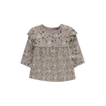 Rochie cu croiala babydoll si model floral