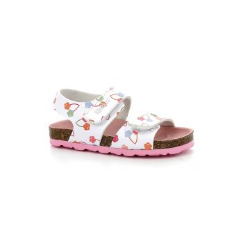 Sandale de piele ecologica cu velcro