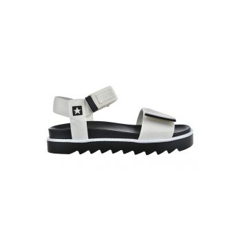 Sandale din material textil cu velcro