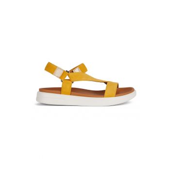 Sandale din piele intoarsa cu inchidere velcro