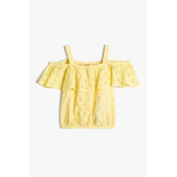 Bluza cu broderie Sangallo