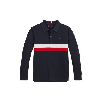 - Bluza polo din amestec de bumbac organic