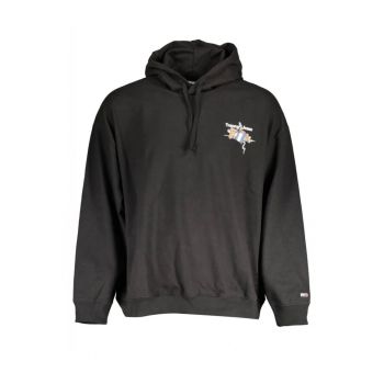 Hanorac barbati - cu imprimeu cu logo si detaliu pe maneca - Regular fit -