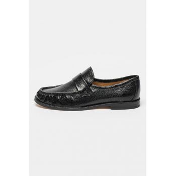 Pantofi loafer de piele ci aspect texturat Goldie