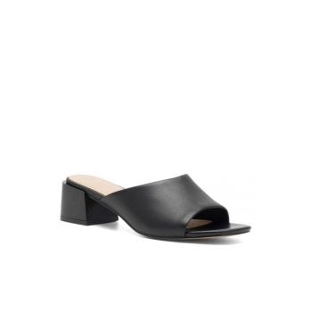 Papuci dama -  5904862824451 - Negru - Piele naturala