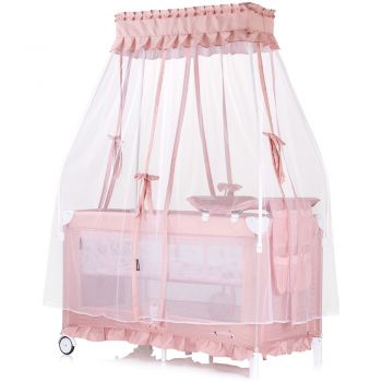 Patut pentru copii Chipolino Palace Cat pink pliabil