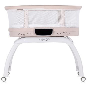 Patut pentru copii Chipolino Sogno 2 in 1 macadamia cu leganare si cantar integrat