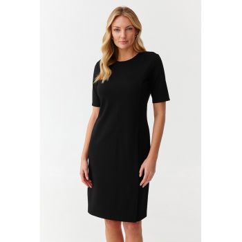 Rochie cambrata cu slit lateral Kio